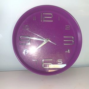 purple clock